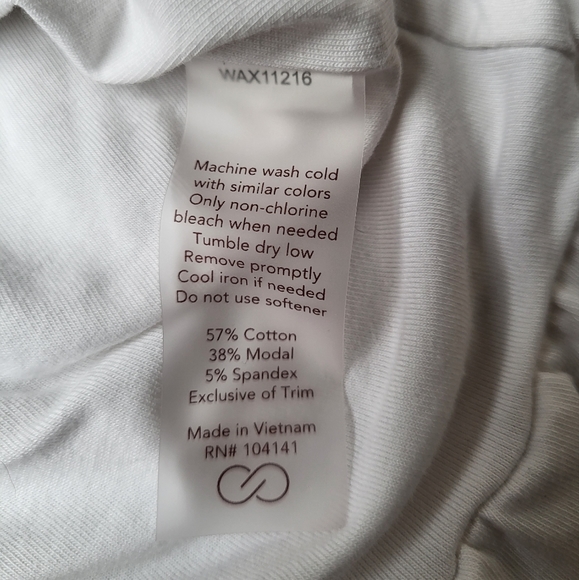 CALIA by Carrie Underwood Everyday Twist Cropped Tee White {XS} - Picture 4 of 6